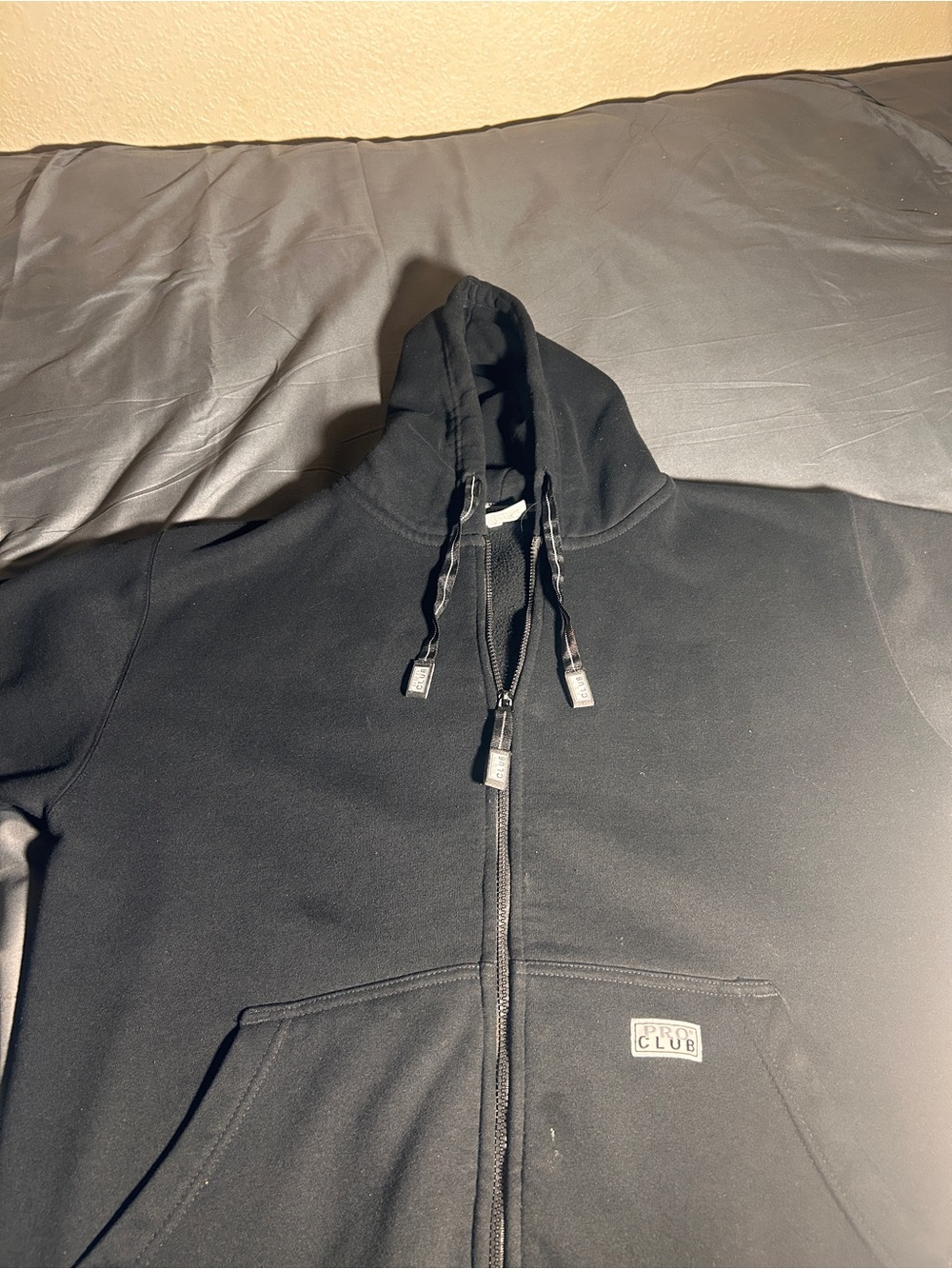 Black Lightweight Zip-Up Hoodie Jacket
